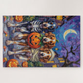 Halloween-Kostüm des englischen Setters Puzzle (Horizontal)