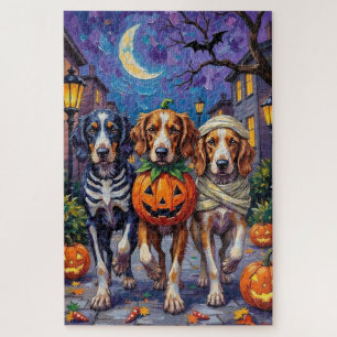 Halloween-Kostüm des englischen Setters Puzzle