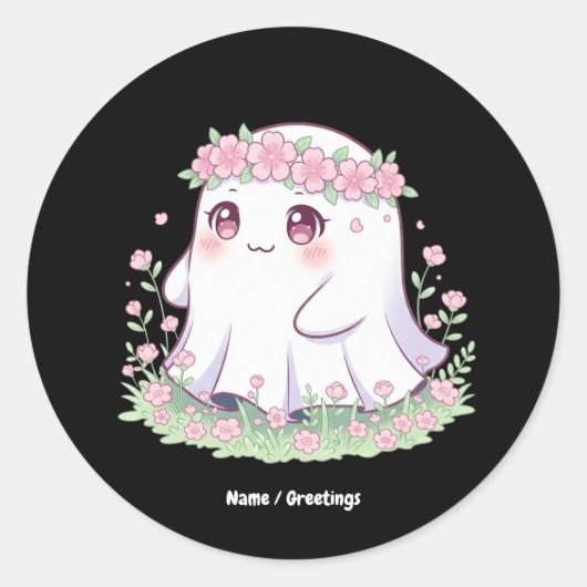 Halloween-Kostüm für Girls Frauen Runder Aufkleber (Vorderseite)