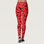 Halloween-Kostüm für Rote und Schwarze Spookken Leggings (Rückseite)
