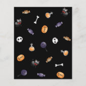 Halloween-Kostüm Geburtstagsparty Flyer (Hinten)