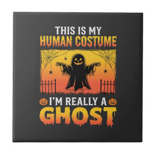 Halloween-Kostüm Geist Vintage Fliese