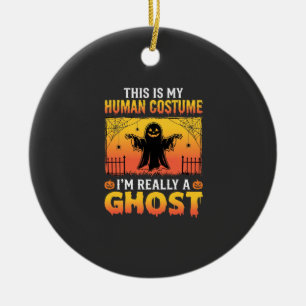Halloween-Kostüm Geist Vintage Keramik Ornament
