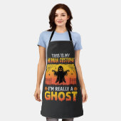 Halloween-Kostüm Geist Vintage Schürze (Getragen)