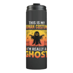 Halloween-Kostüm Geist Vintage Thermosbecher