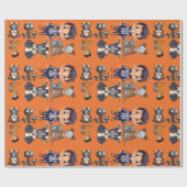 Halloween Kostüm Geschenkpapier (Flach)