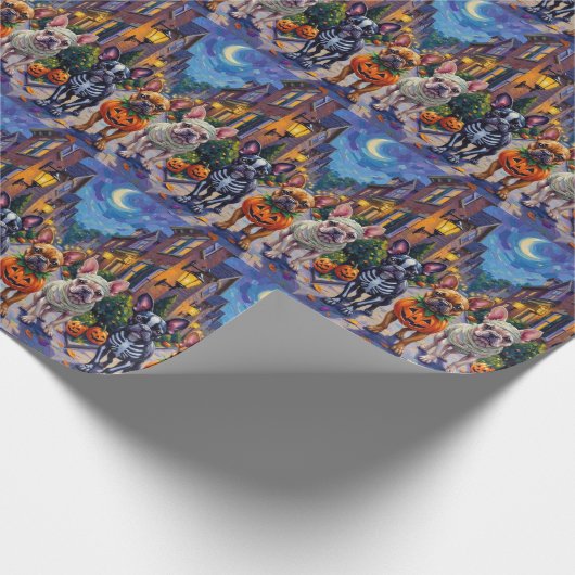 Halloween-Kostüm Geschenkpapier (Ecke)