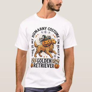 Halloween Kostüm Golden Retriever Kürbis W T-Shirt