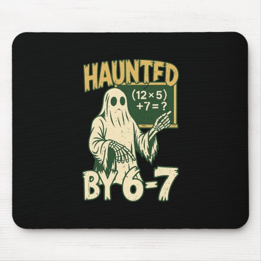 Halloween-Kostüm Heimgesucht Mousepad (Vorne)