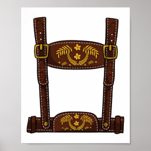 Halloween-Kostüm - Herren Lederhosen Poster