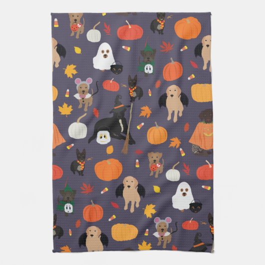 Halloween Kostüm Hunde Küche Handtuch (Vertikal)