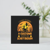 Halloween-Kostüm | Ich brauche keinen Kunden Einladung (Stehend Vorderseite)