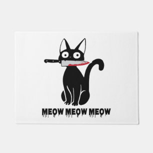 Halloween-Kostüm Katze Lustig Ch Ch Ch Miau Miau S Fußmatte