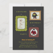 Halloween-Kostüm-Kindergeburtstag-Party Einladung (Vorderseite)