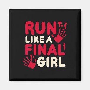 Halloween-Kostüm läuft wie ein letztes Girl-Horr Magnet