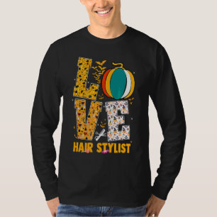 Halloween-Kostüm Liebessymbole Friseur-Idee T-Shirt
