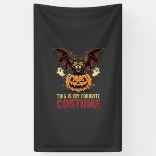 Halloween-Kostüm Monster-Kürbis Gothic-Vektor De Banner