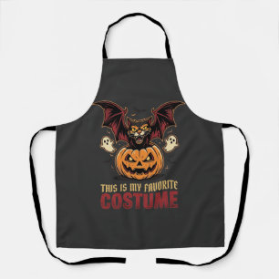 Halloween-Kostüm Monster-Kürbis Gothic-Vektor De Schürze