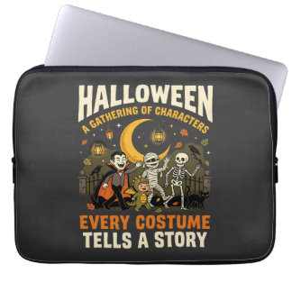 Halloween-Kostüm-Nacht-Abenteuer Laptopschutzhülle