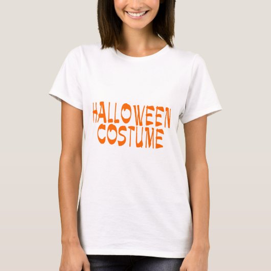 Halloween-Kostüm (orange) T-Shirt (Vorderseite)