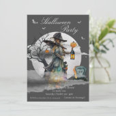 Halloween-Kostüm-Party Einladung (Stehend Vorderseite)