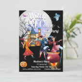 Halloween-Kostüm-Party Einladung (Stehend Vorderseite)