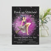 Halloween-Kostüm-Party Einladung (Stehend Vorderseite)