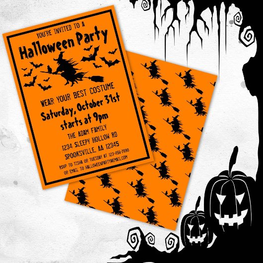 Halloween-Kostüm-Party Einladung