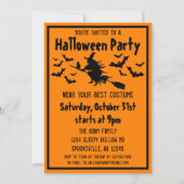 Halloween-Kostüm-Party Einladung (Vorderseite)