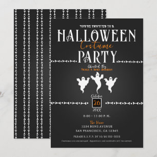 Halloween-Kostüm-Party für Geister Einladung