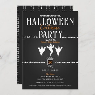 Halloween-Kostüm-Party für Geister Einladung