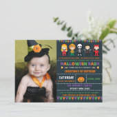 Halloween-Kostüm-Party-gespenstisches Einladung (Stehend Vorderseite)