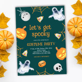 Halloween Kostüm Party Kinder Spooky Einladung