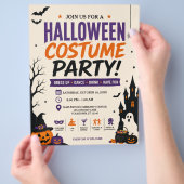Halloween-Kostüm-Partyflyer Flyer (Hand)