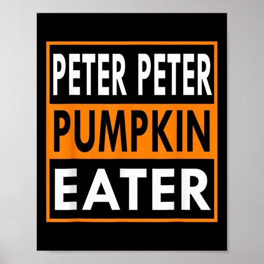 Halloween-Kostüm Peter Pumpkin Eater _1 Poster (Vorne)