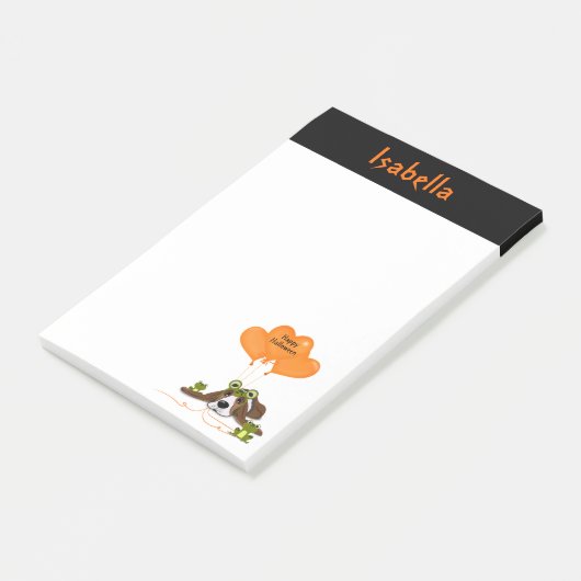 Halloween Kostüm Post-it Klebezettel (angewinkelt)