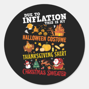 Halloween Kostüm Runder Aufkleber