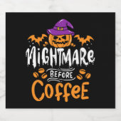 Halloween Kostüm Schaumweinetikett (Einzelnes Label)