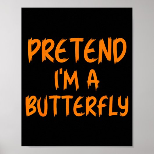 Halloween Kostüm Schmetterling Faul Poster (Vorne)