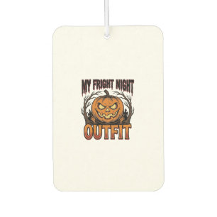 Halloween-Kostüm-Shirt Gruseliger Kürbis-Outfit_1 Autolufterfrischer