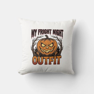 Halloween-Kostüm-Shirt Gruseliger Kürbis-Outfit_1 Kissen