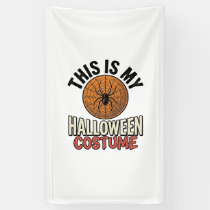 Halloween-Kostüm Spinnennetz Vintage-Shirt-Design_ Banner