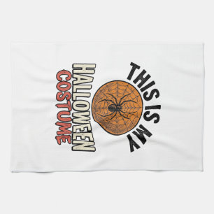 Halloween-Kostüm Spinnennetz Vintage-Shirt-Design_ Geschirrtuch