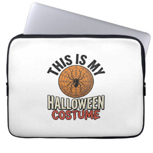 Halloween-Kostüm Spinnennetz Vintage-Shirt-Design_ Laptopschutzhülle