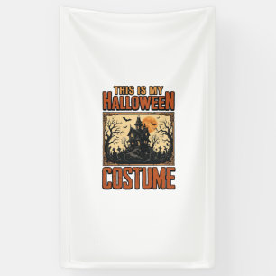 Halloween-Kostüm Spukhaus Vintage-Shirt Desi Banner