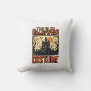 Halloween-Kostüm Spukhaus Vintage-Shirt Desi Kissen