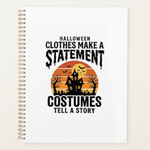 Halloween-Kostüm Statement Vintage-Shirt-Design_1 Planer