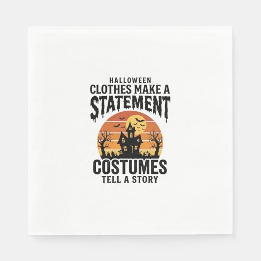 Halloween-Kostüm Statement Vintage-Shirt-Design_1 Serviette (Vorderseite)