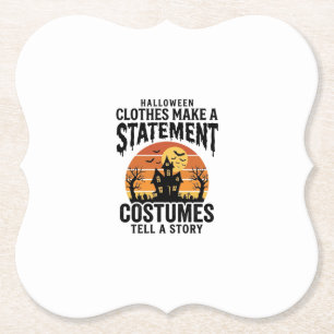 Halloween-Kostüm Statement Vintage-Shirt-Design_1 Untersetzer