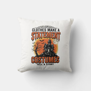 Halloween-Kostüm Statement Vintage Vector Shirt_1 Kissen